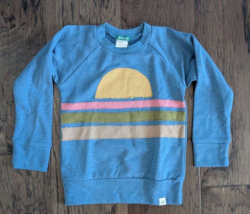 Little Road Co Blue Sweatshirt NEW!